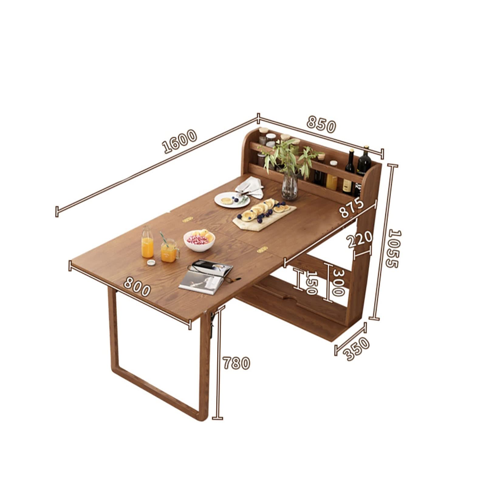 Amazon｜折りたたみ式壁掛けテーブル｜古風な折りたたみ式壁掛け